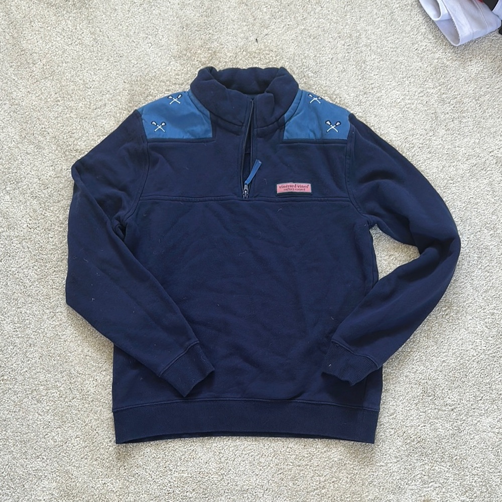 Vineyard Vines Blue Quarter-Zip Sweatshirt